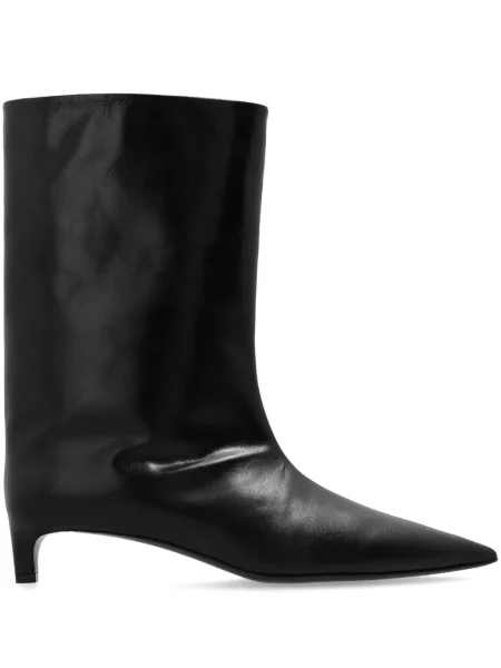 Botine Jil Sander din piele negru
