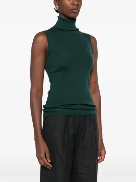 Top Allude tricotate verde