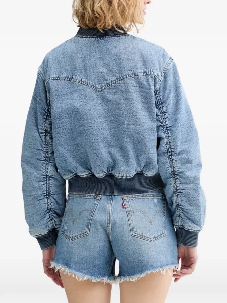 Viseltes hatású dupla soros farmer dzseki Levi's® szürke