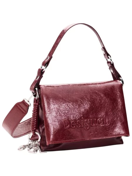 Crossbody táska Desigual autogrammal piros
