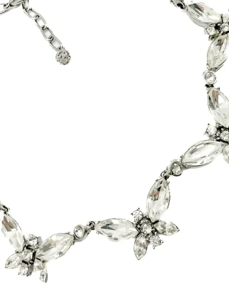 Колие Jennifer Gibson Jewellery с кристали сребристо