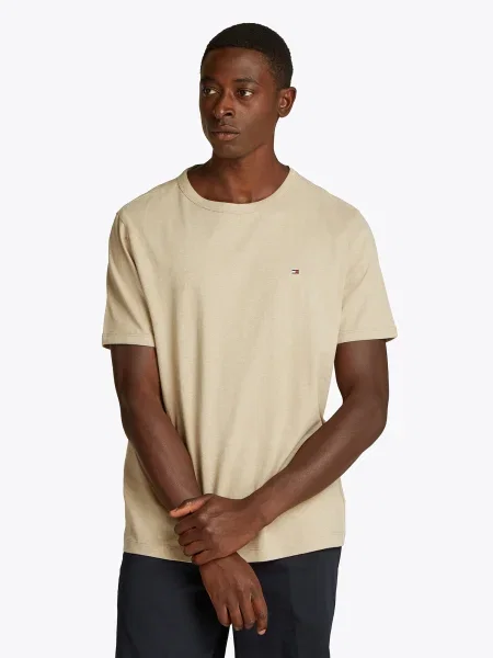 TOMMY HILFIGER Tricou cappuccino maro