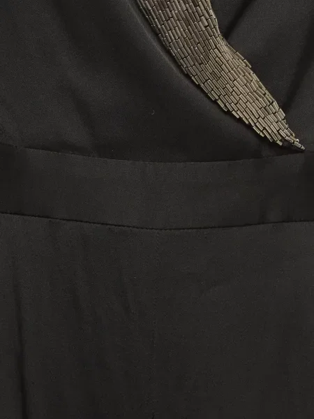 Salopetă Alice + Olivia din satin negru