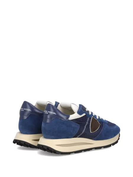 Sneakerși Philippe Model Paris din piele de căprioară albastru