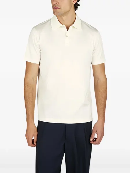 Tricou polo Paul & Shark alb