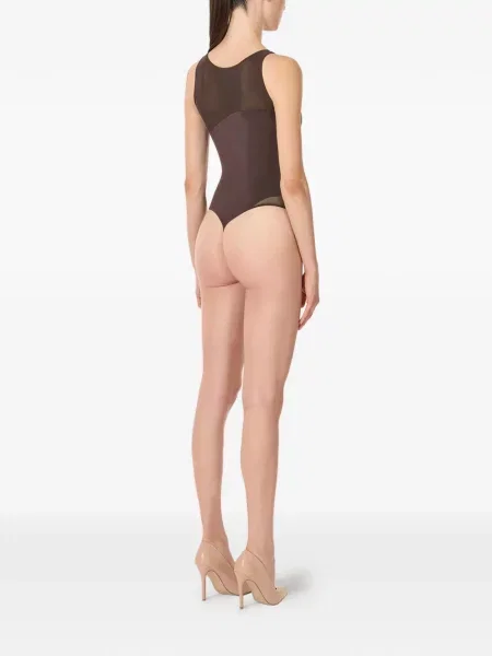 Body Wolford fără mâneci maro