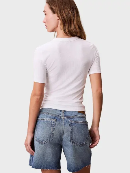 Футболка Calvin Klein Jeans з модала біла