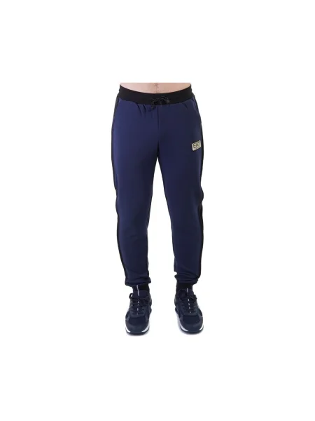 Pantaloni Emporio Armani albastru