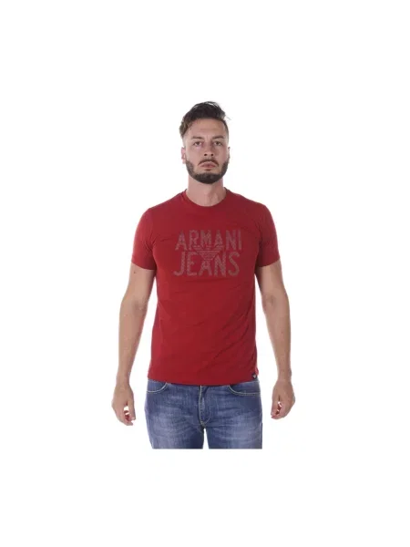 Koszulka Armani Jeans czerwona