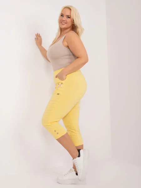 Pantaloni Fashionhunters galben