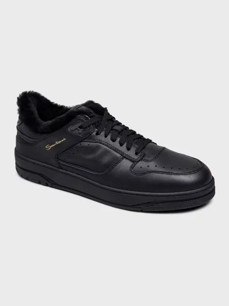 Кеды Santoni черные