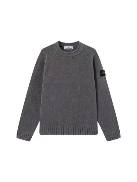 Sweter Stone Island z kamieniami szary