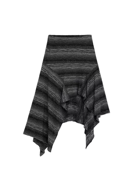 Desigual Fustă grej / gri închis negru