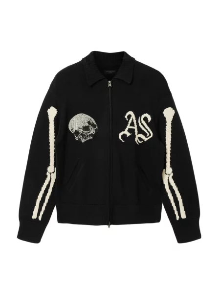 AllSaints kardigan bombažen ADRIAN bela