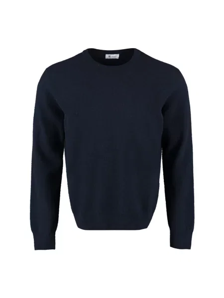 Sweter The (alphabet) wełniany niebieski