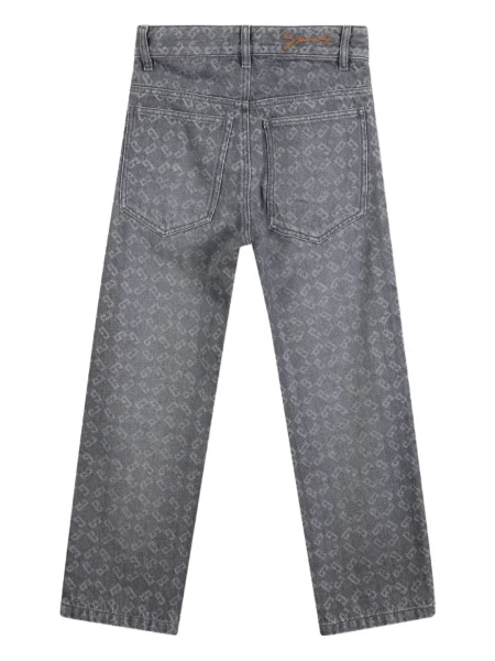 Jeansy straight leg dziecięce Givenchy szare