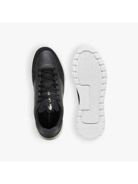Lacoste Skórzane Sneakersy Slam Break Kremowe czarny