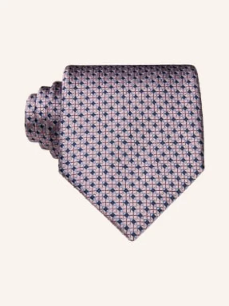 Zegna Kravata růžová / tmavě modrá černá