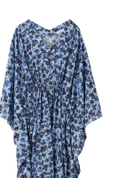 Rochie Rodebjer cu model floral cu imagine albastru