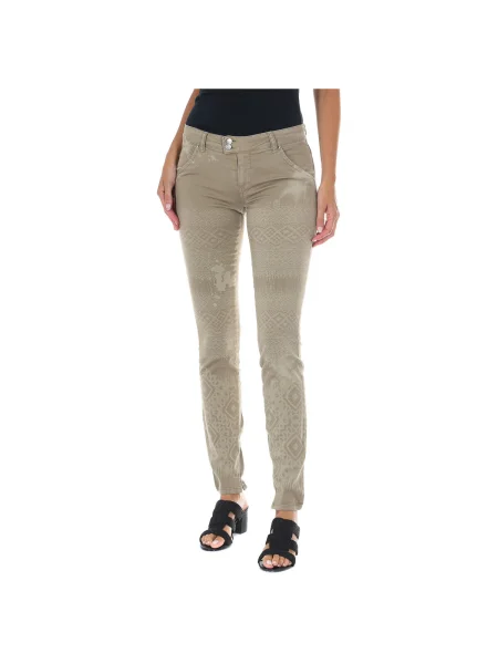 Džínsy Met béžová