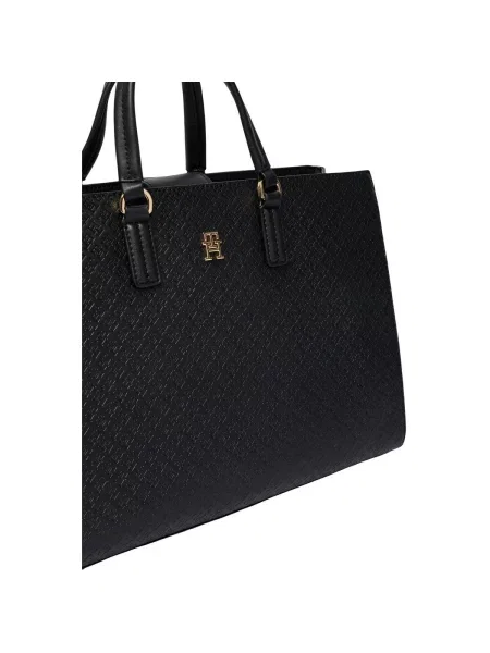 Tommy Hilfiger Kabelka Th Daily Satchel Mono čierna