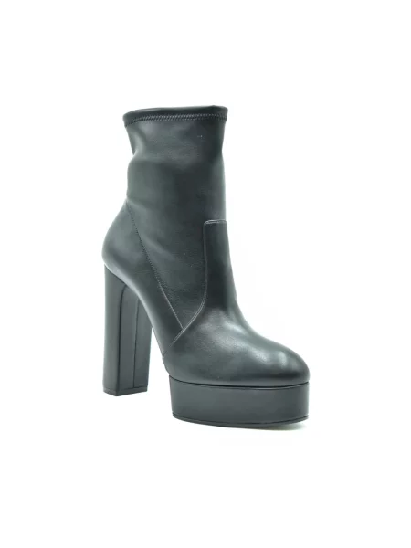 Buty do kostki Casadei skórzane czarne