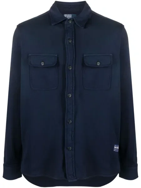 Samt tenisice Polo Ralph Lauren s herringbone uzorkom s printom plava