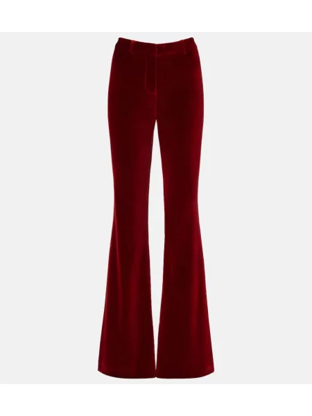 Pantaloni Etro de catifea roșu
