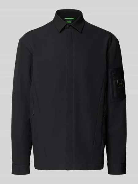 Kurtka funkcyjna o kroju regular fit z wodoodpornego materiału model ‘ST_EXPEDIT PADDED L’ Boss Green czarna