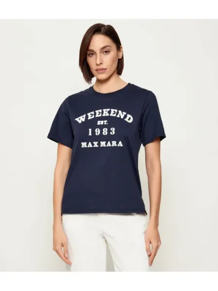Weekend Max Mara Tricou TENUE albastru marin alb