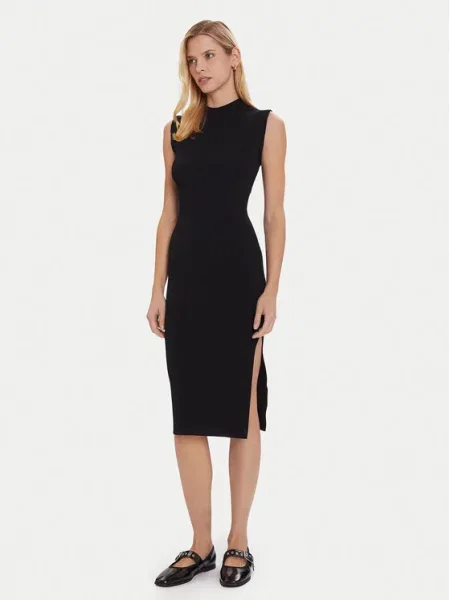 Morgan Трикотажна сукня чорний