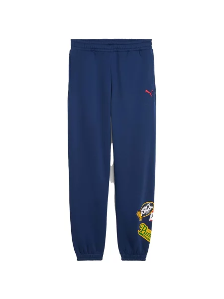 Pantaloni sport copii Puma albastru