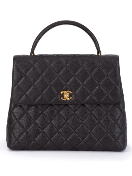 Prošívaná kabelka Chanel Pre-owned černá