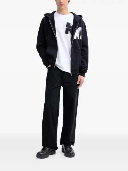 Hanorac cu glugă Karl Lagerfeld Jeans negru