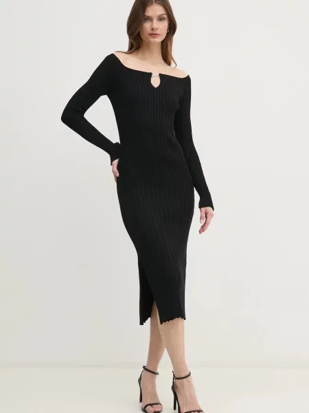 Сукня Boss Orange mini облягаюча чорний