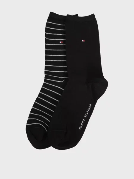 Носки Tommy Hilfiger в полоску черные