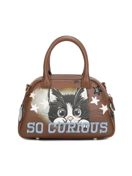 Torebka skórzana Braccialini skórzana brązowa