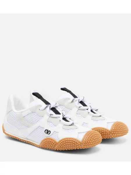 Semišové tenisky Valentino Garavani bílé