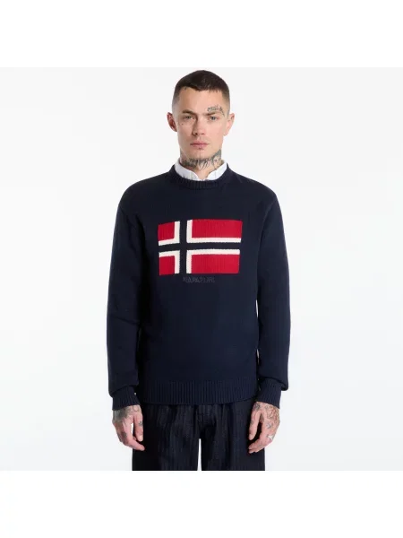 Pulover Napapijri albastru