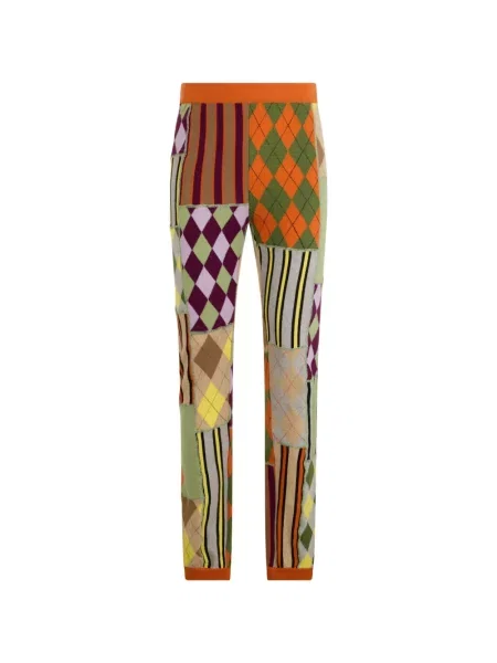 Pantaloni Moschino tricotate verde