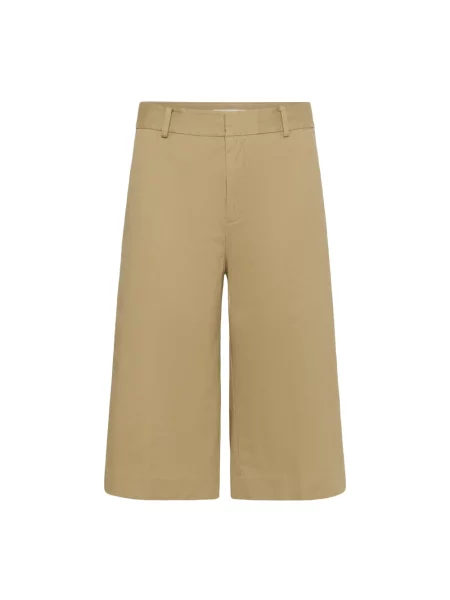Spodnie Inwear o krotszym kroju beżowe