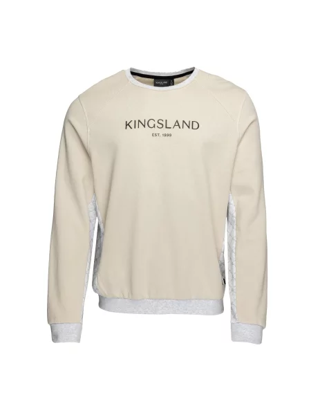 Bluza jeździecka z okrągłym dekoltem Kingsland Jiro beżowa