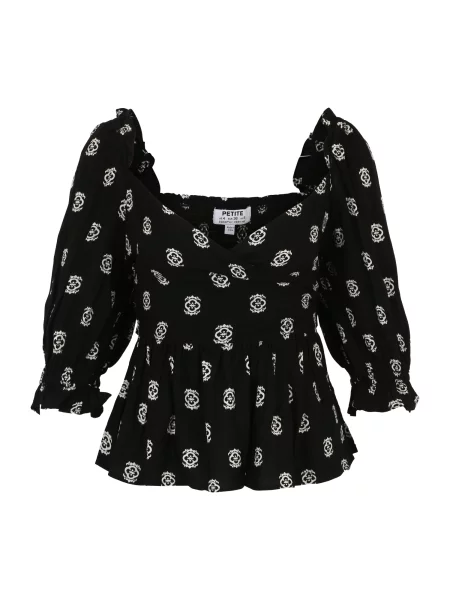 Dorothy Perkins Petite Halenka černá bílá
