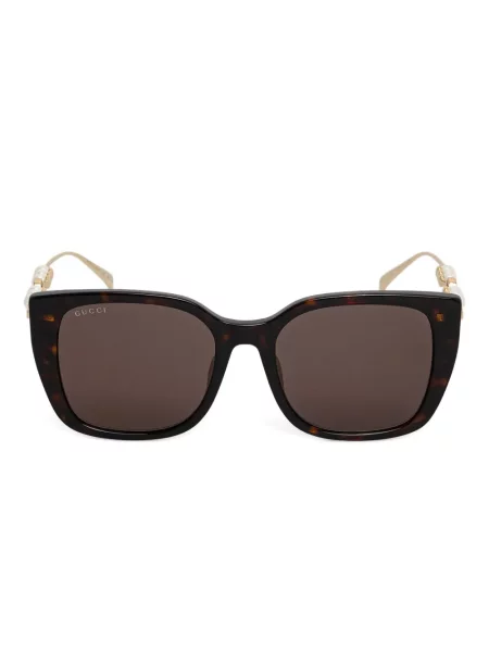 Ochelari de soare Gucci Eyewear cu perle maro