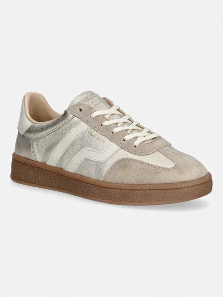 Gant sneakers din piele Cuzima auriu