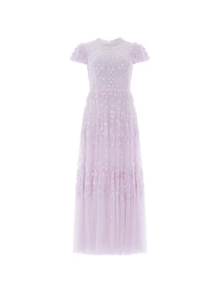 Rochie maxi Needle & Thread cu paiete violet