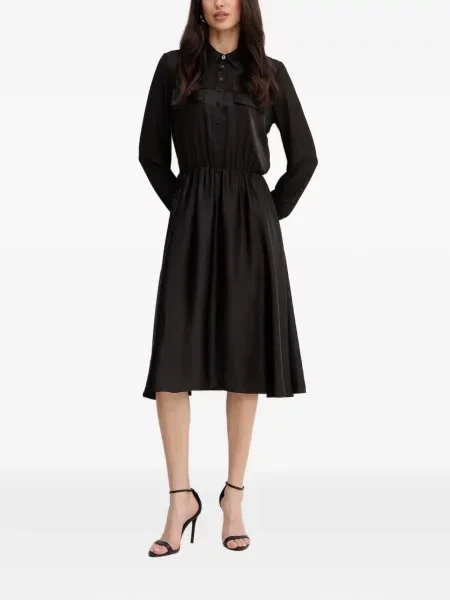 Rochie midi Fracomina din satin negru