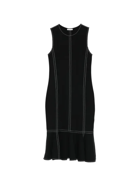 Rochie Ami Paris cu volane de costum negru
