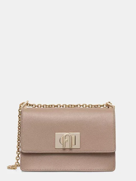 Furla geantă crossbody pentru femei din piele bej