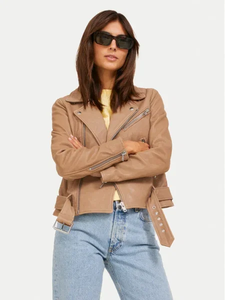 JJXX Geacă de piele Holly maro